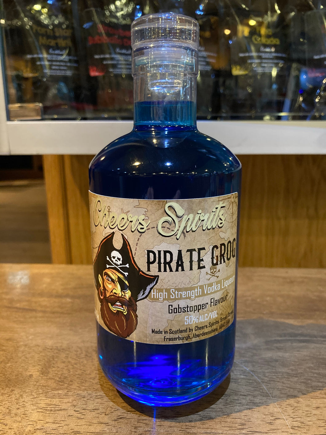 Pirate Grog 100 proof vodka liqueur: 50% abv, 500ml